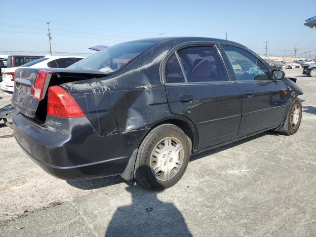 HONDA CIVIC LX 2002 black  gas JHMES16522S000046 photo #4
