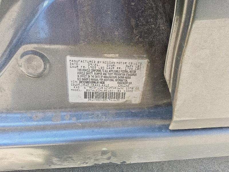 2021 NISSAN VERSA S 3N1CN8DV8ML911630