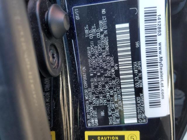 2011 LEXUS RX 350 - JTJZK1BA1B2411537