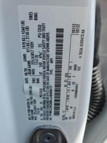 2020 FORD ESCAPE SE - 1FMCU0G66LUB90617