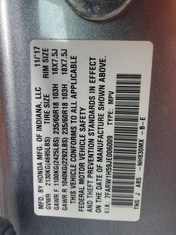 2018 HONDA CR-V EX - 7FARW1H59JE006009