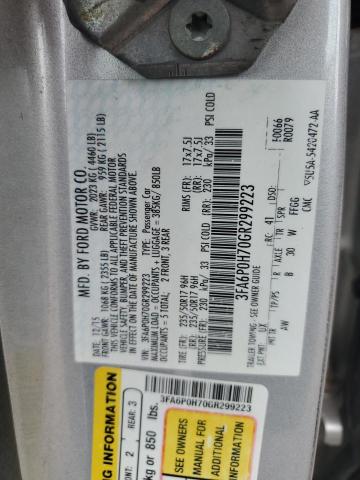 2016 FORD FUSION SE - 3FA6P0H70GR299223