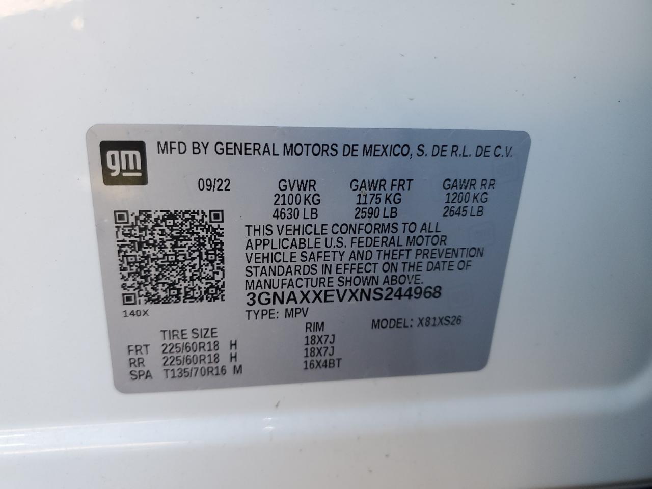 CHEVROLET EQUINOX PREMIER