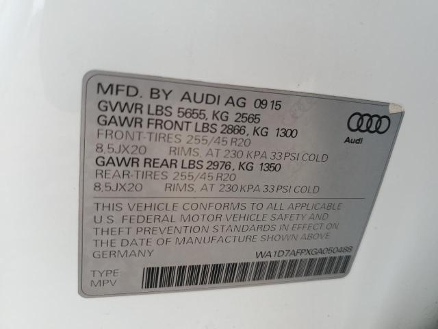 2016 AUDI Q5 PREMIUM - WA1D7AFPXGA050488