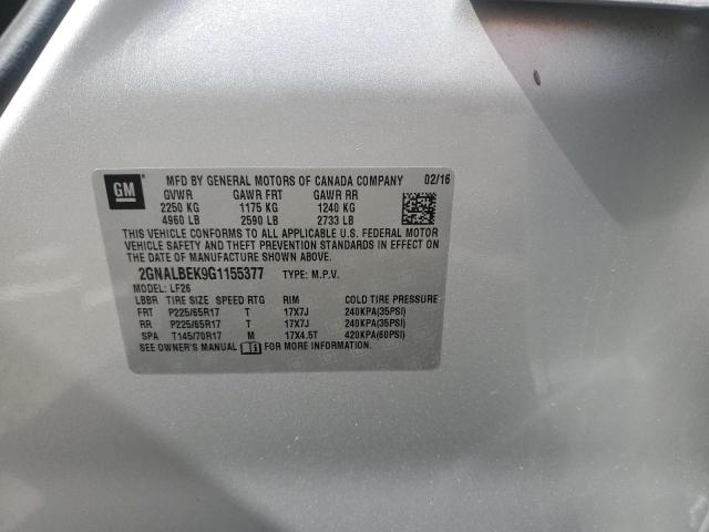 2016 CHEVROLET EQUINOX LS - 2GNALBEK9G1155377