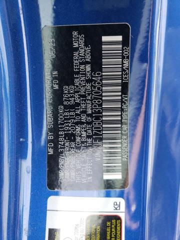 2023 SUBARU BRZ PREMIU JF1ZDBC13P8705646