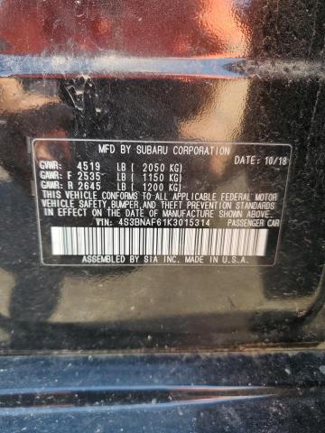 2019 SUBARU LEGACY 2.5 - 4S3BNAF61K3015314
