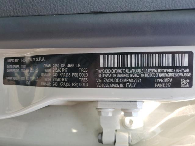 2021 JEEP RENEGADE L ZACNJDD13MPM47271