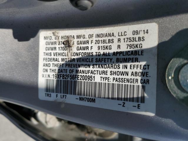 2015 HONDA CIVIC LX 19XFB2F56FE200951