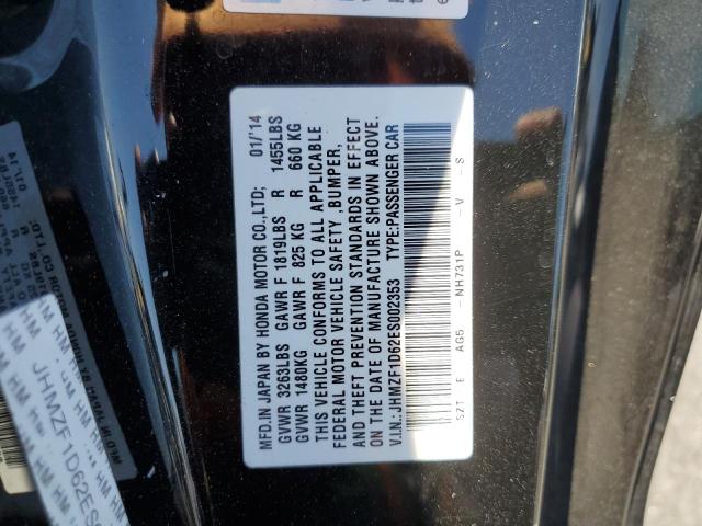 2014 HONDA CR-Z EX - JHMZF1D62ES002353