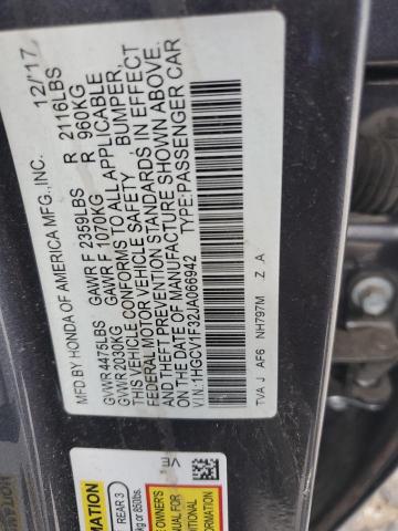 2018 HONDA ACCORD SPO - 1HGCV1F32JA066942