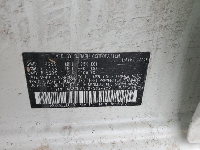 2019 SUBARU IMPREZA 4S3GKAA69K3624222