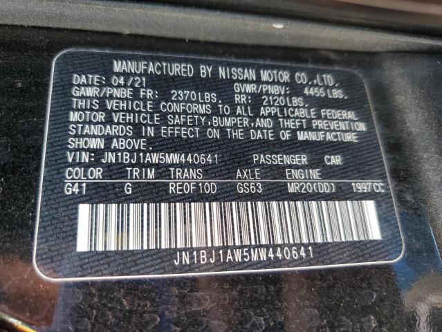2021 NISSAN ROGUE SPOR - JN1BJ1AW5MW440641