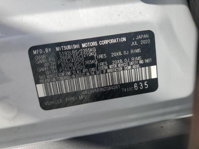 2022 MITSUBISHI OUTLANDER JA4J3VA83NZ084261