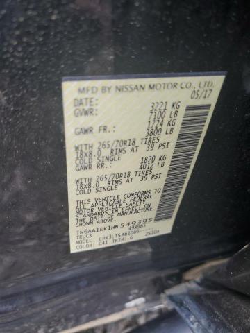 2017 NISSAN TITAN S #3282576880