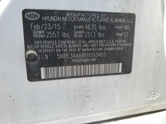 2015 HYUNDAI SONATA SPO - 5NPE34AB8FH193465