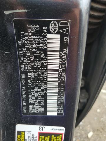 2011 TOYOTA COROLLA BA - 2T1BU4EE6BC616187