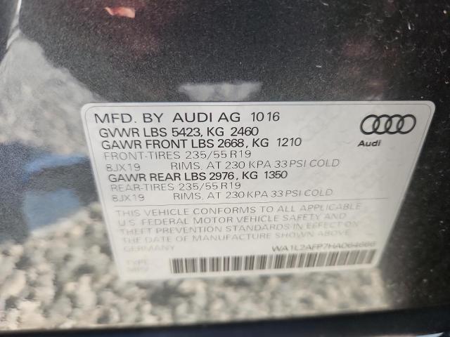 2017 AUDI Q5 PREMIUM WA1L2AFP7HA064666