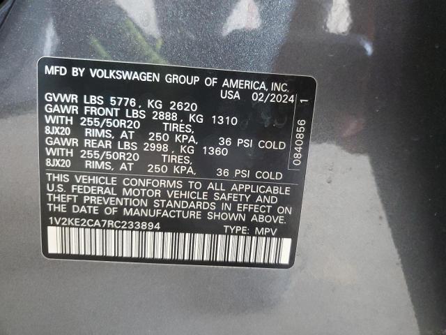 2024 VOLKSWAGEN ATLAS CROS 1V2KE2CA7RC233894