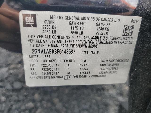 2015 CHEVROLET EQUINOX LS - 2GNALAEK3F6143687