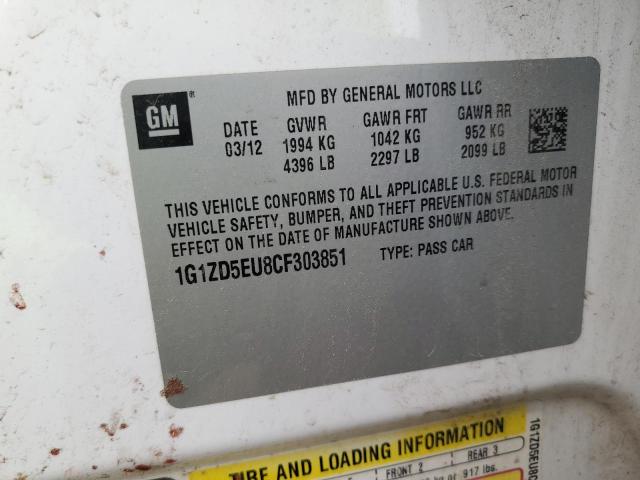 2012 CHEVROLET MALIBU 2LT - 1G1ZD5EU8CF303851