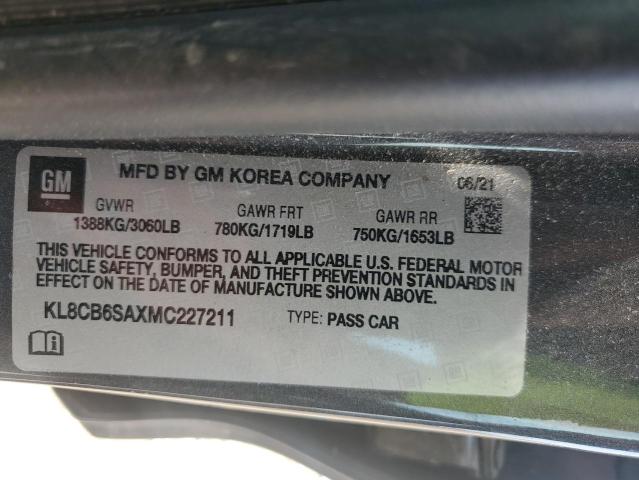 2021 CHEVROLET SPARK LS - KL8CB6SAXMC227211