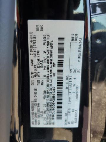 2019 FORD ESCAPE SE - 1FMCU9GD5KUB91369