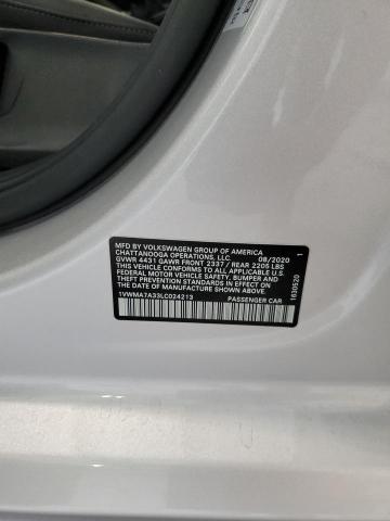 2020 VOLKSWAGEN PASSAT R-L 1VWMA7A33LC024213