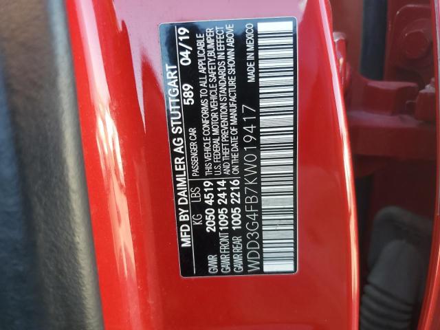 2019 MERCEDES-BENZ A 220 4MAT WDD3G4FB7KW019417