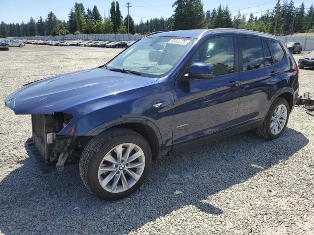 BMW X3 SDRIVE2 2016 blue  gas 5UXWZ7C50G0R32644 photo #1