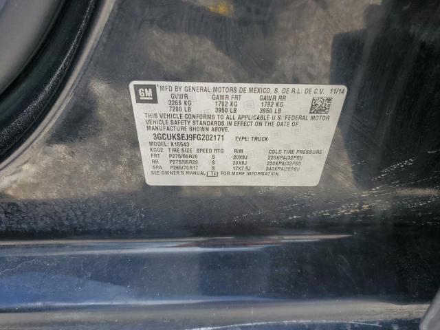 2015 CHEVROLET SILVERADO K1500 LTZ 3GCUKSEJ9FG202171