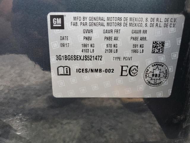 2018 CHEVROLET CRUZE LT - 3G1BG6SEXJS521472
