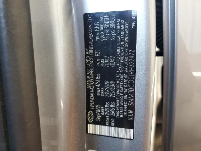 2024 HYUNDAI TUCSON SEL 5NMJBCDE1RH322472