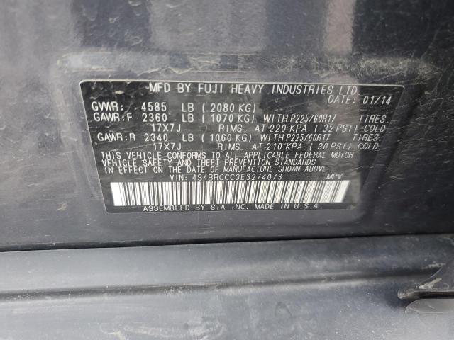 2014 SUBARU OUTBACK 2. - 4S4BRCCC3E3274073