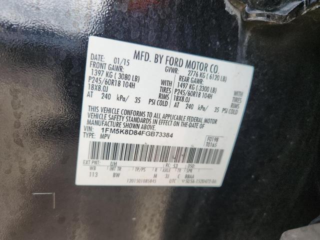 2015 FORD EXPLORER X 1FM5K8D84FGB73384