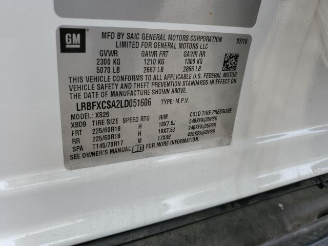 2020 BUICK ENVISION E LRBFXCSA2LD051606
