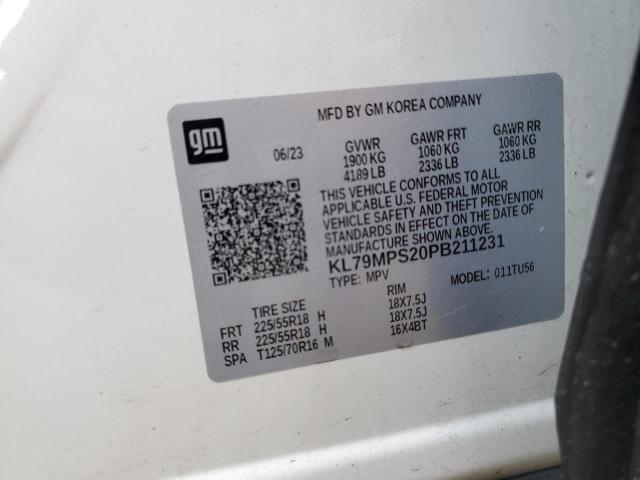 2023 CHEVROLET TRAILBLAZE - KL79MPS20PB211231