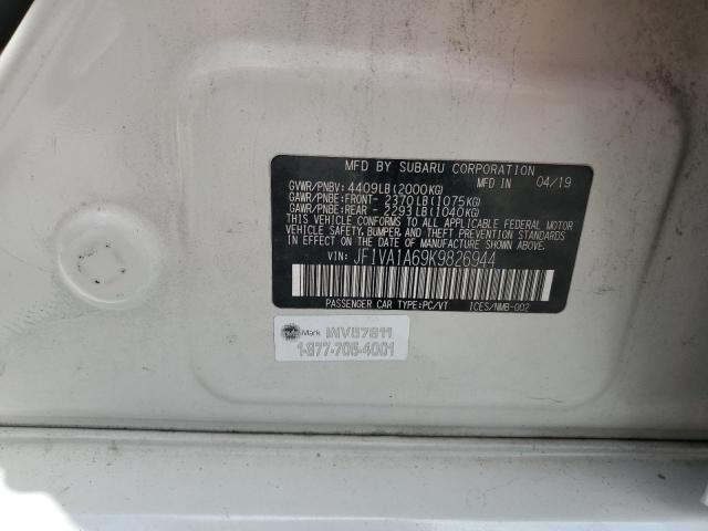 2019 SUBARU WRX JF1VA1A69K9826944