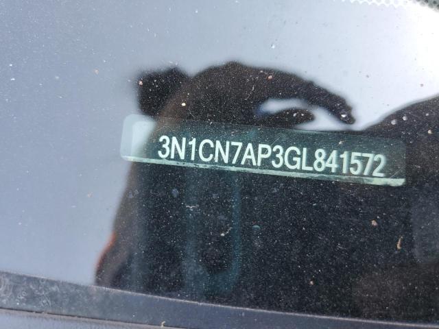 2016 NISSAN VERSA S 3N1CN7AP3GL841572