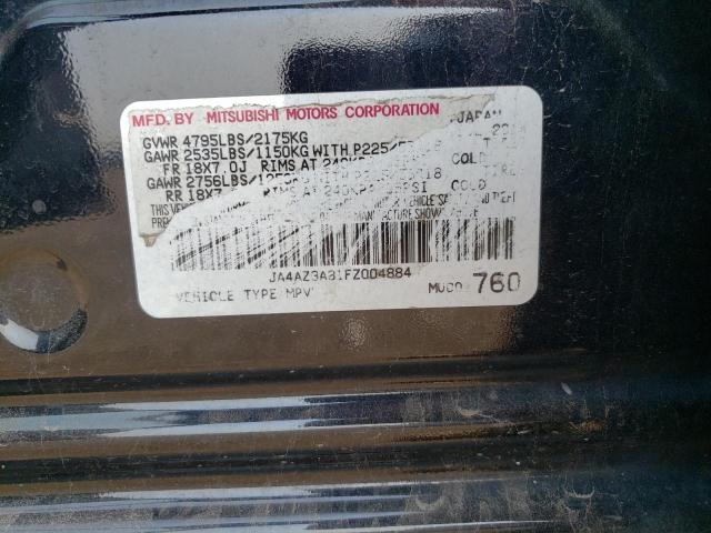 2015 MITSUBISHI OUTLANDER JA4AZ3A31FZ004884
