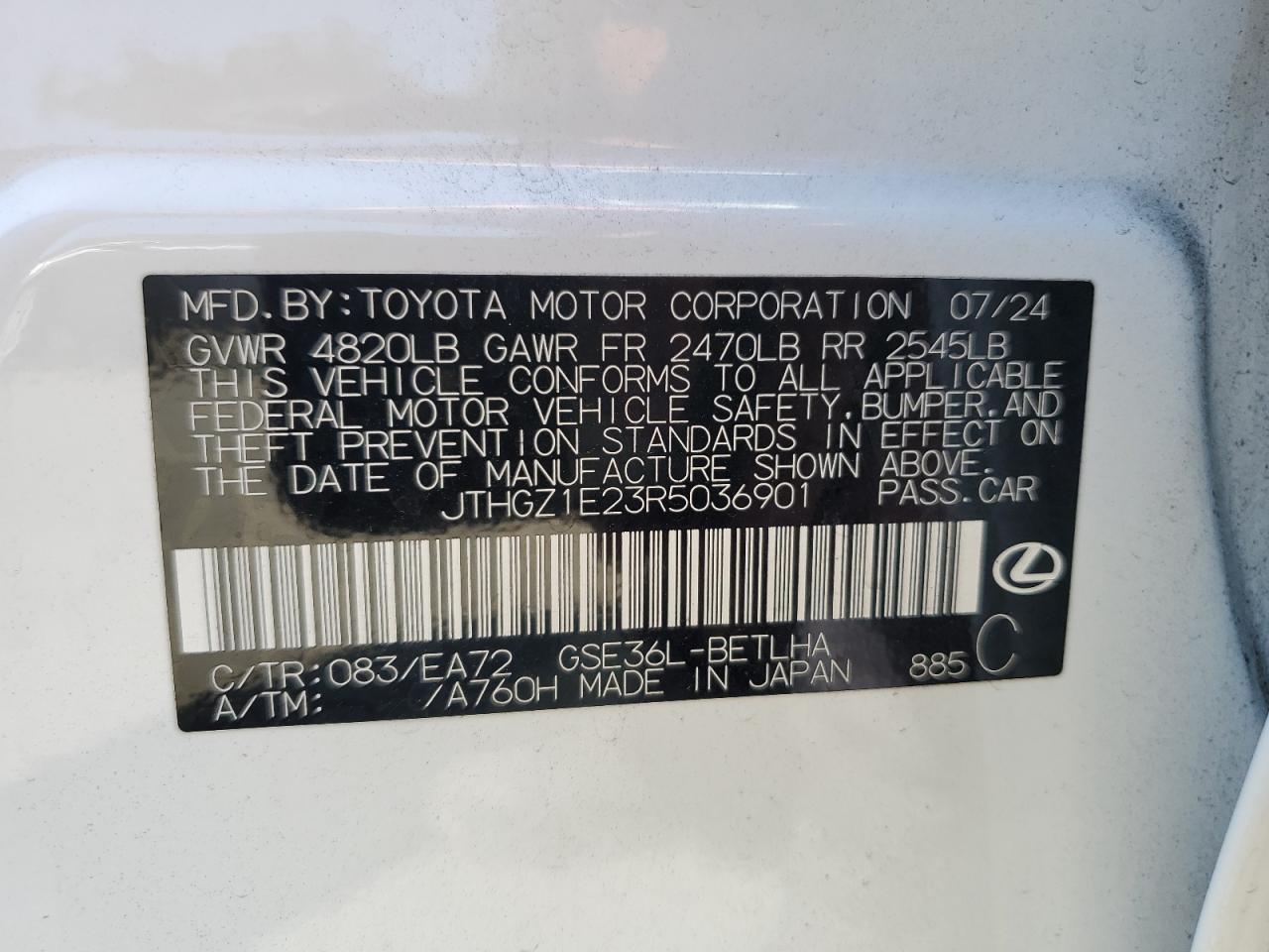 LEXUS IS 350 F SPORT