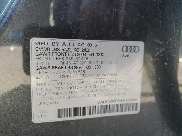 2017 AUDI Q5 PREMIUM WA1C2AFP5HA040866
