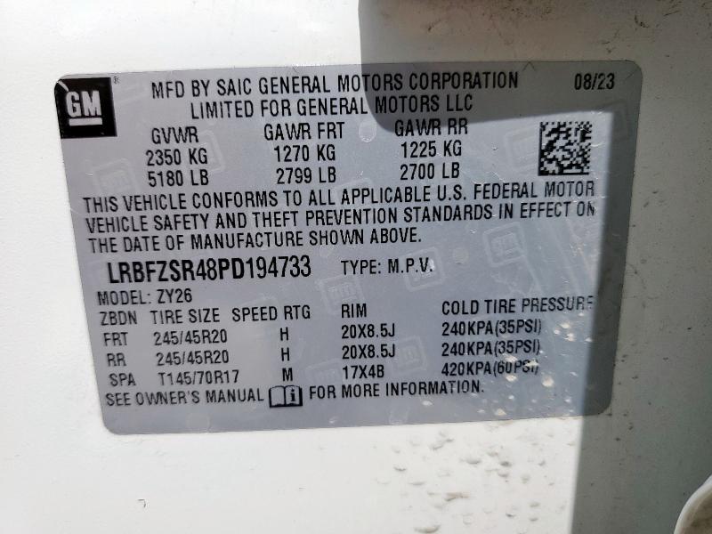2023 BUICK ENVISION A LRBFZSR48PD194733
