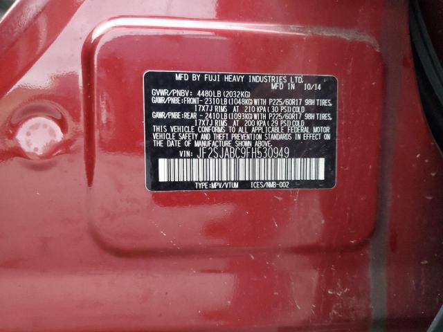 2015 SUBARU FORESTER 2 JF2SJABC9FH530949