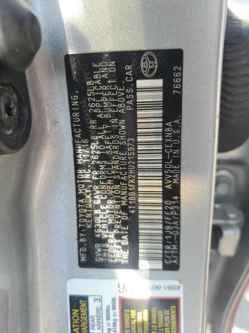 2017 TOYOTA CAMRY HYBRID 4T1BD1FK2HU215973