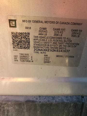 2019 CHEVROLET EQUINOX LT 2GNAXKEV2K6141637