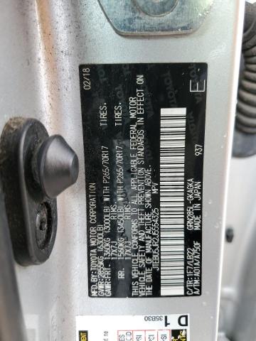 2018 TOYOTA 4RUNNER SR JTEBU5JR2J5554325