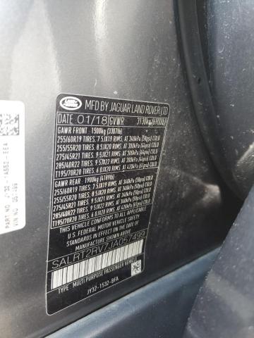 2018 LAND ROVER DISCOVERY SALRT2RV7JA057499