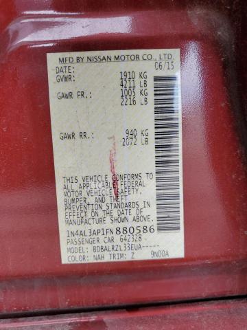 2015 NISSAN ALTIMA 2.5 1N4AL3AP1FN880586