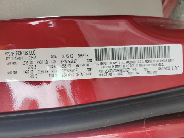 2015 DODGE GRAND CARA 2C4RDGCG2FR658527